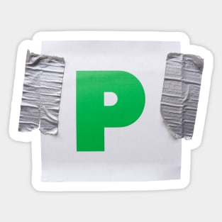 New Driver P-Plate Sticker